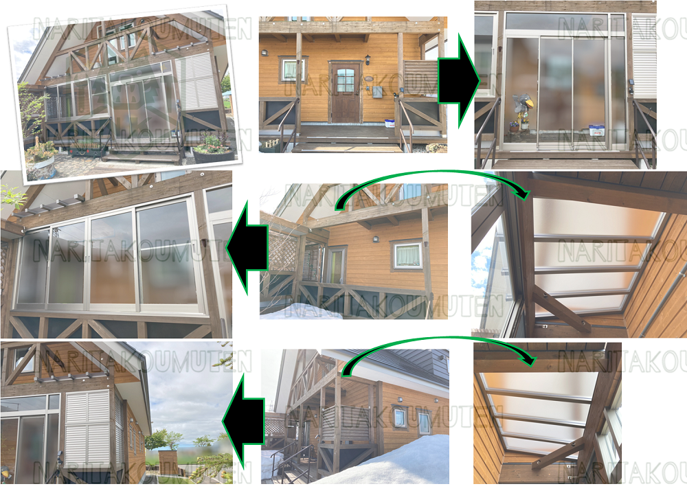 玄関フード・風除室新設