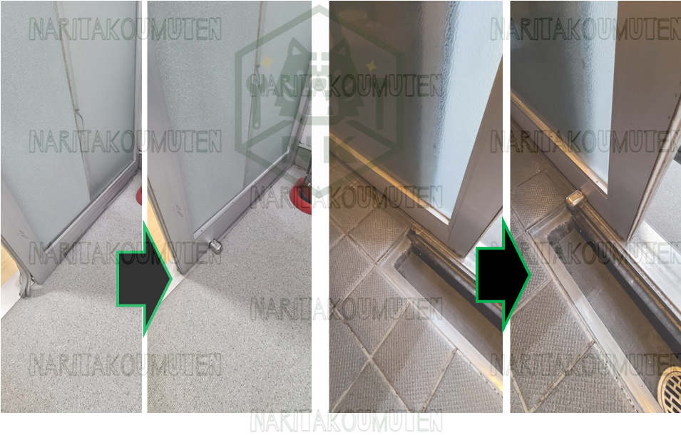 吊り戸の修理（2枚）